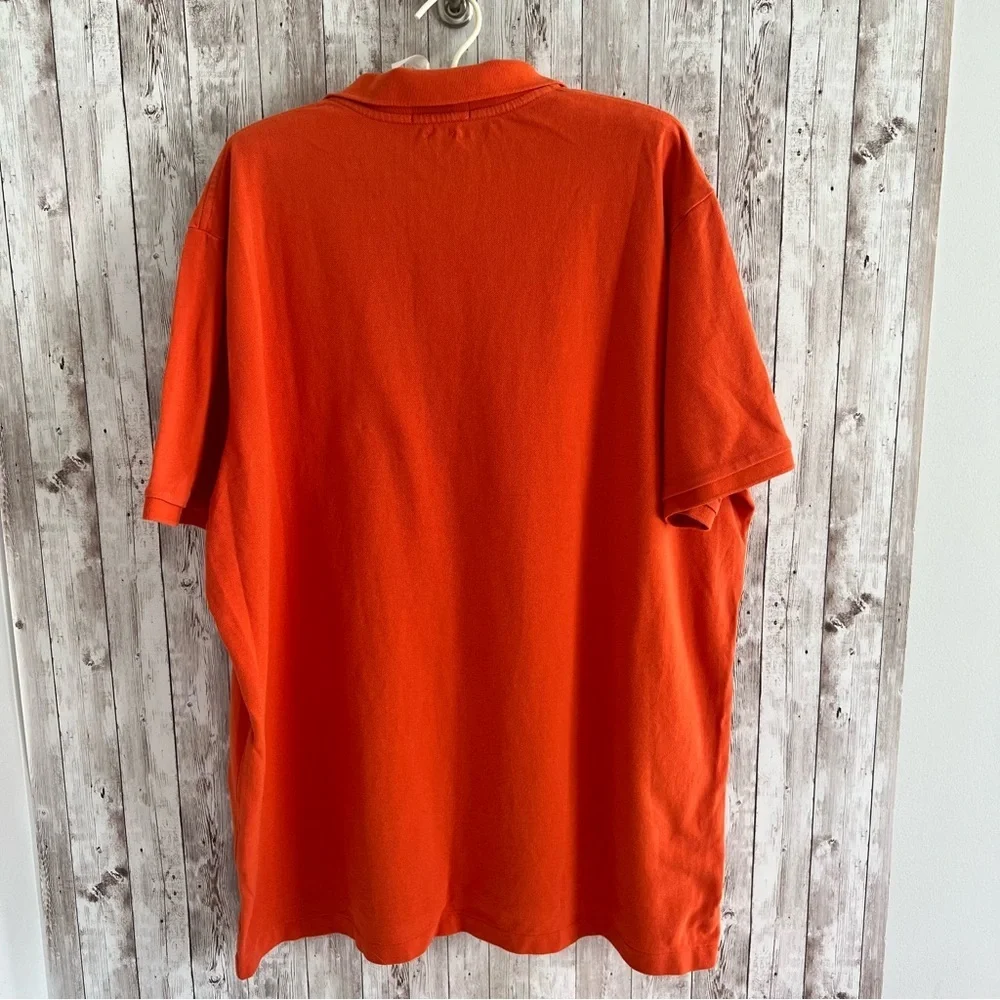 Ralph Lauren Vibrant Orange Polo Short Sleeve Shirt XXL